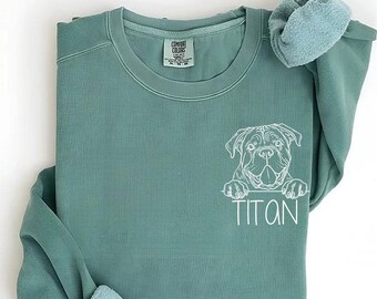 Custom Cane Corso-sweater | Gepersonaliseerde corso-sweater | Cane Corso moedercadeau | Hondenliefhebber | Corso-trui | Leuke hondennaam ronde hals