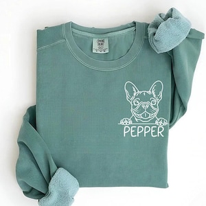 Custom French Bulldog Sweatshirt | Frenchie Sweater | Dog Mom Sweater | Bulldog Lover Pullover | Frenchie Sweatshirt | Cozy Bulldog Sweater
