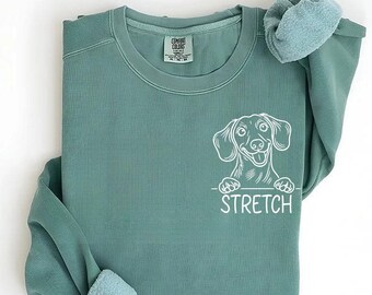 Anpassad taxtröja | Tröja för pölshund | Present till Doxie-mamma | Tröja för taxälskare | Söt Doxietröja | Tröja för pölshund