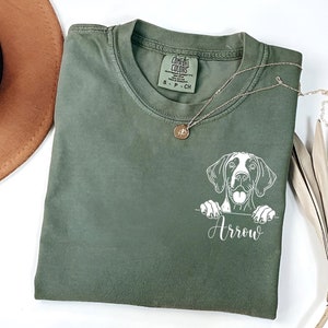 Camiseta personalizada de pointer alemán de pelo corto / camiseta GSP personalizada / regalo de mamá pointer / camisa amante de los perros / camiseta GSP de colores cómodos / pelo corto