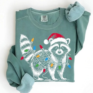 Christmas Raccoon Sweatshirt