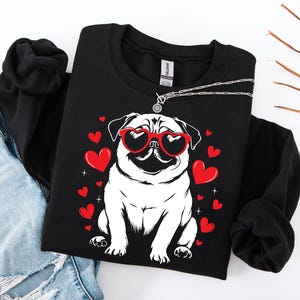 Gemütliches Mops-Hunde-Sweatshirt | Perfektes Geschenk für Mops-Besitzer | Lustige Mops Mom Pullover | Mops-Hunde-Liebhaber-Pullover | Mops Liebhaber Geschenk | Mops Papa Geschenke