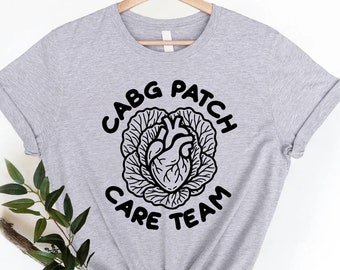 CABG Patch Care Team Shirt | CVICU Nurse Tee | CVICU Nurse Pride Shirt | Cardiac Unit Staff T-Shirt | Cardiac Nurse | Anatomical Heart Shirt