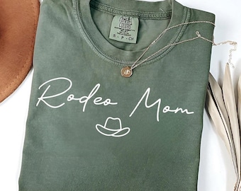 Comfort Colors Rodeo Mom Shirt: Western Graphic Tee