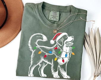 Festive Bernese Mountain Dog Christmas T-Shirt | Holiday Berner Tee | Bernese Mom Xmas Gift | Bernese Lover Shirt | Xmas Berner Shirt