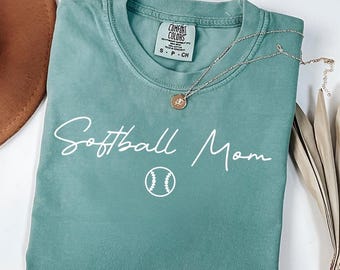 Comfort Colors Softball Mom Shirt: Game Day Tee