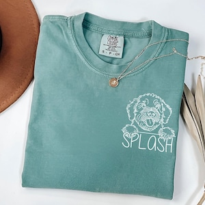 Custom Portuguese Water Dog T-Shirt | Personalized PWD Tee | Portie Mom Gift | Dog Lover Shirt | Comfort Colors Water Dog Shirt | Cute Dog