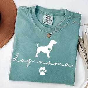 Basset Hound Dog Mama T-shirt | Comfort Colors Basset Hound Shirt | Dog Mom Gift | Basset Lover Shirt | Basset Dog Mom Shirt