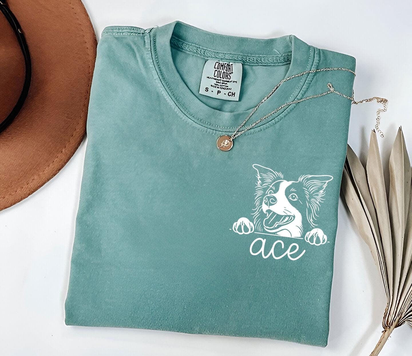 Custom Border Collie T-shirt: Personalized Comfort Colors Tee - Etsy