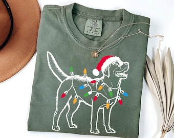Christmas Labrador T-Shirt | Festive Labrador Dog Tee | Holiday Lab Dog Gift | Funny Christmas Dog Shirt | Lab Lover Gift | Xmas Lab Dog Tee