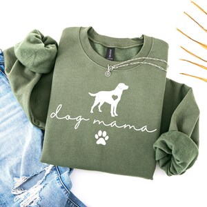 Labrador Retriever Mom Sweatshirt | Dog Mom Gift | Cute Lab Mom Sweatshirt | Lab Dog Lover Gift | Dog Paw Mom Sweatshirt