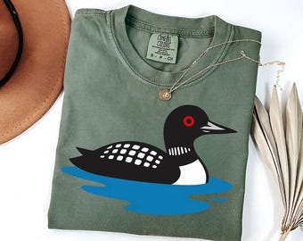 Comfort Colors ルーンバードTシャツ：レトロな野生動物デザイン