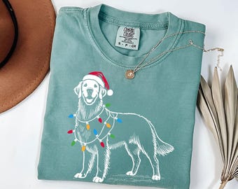Festive Golden Retriever Christmas T-Shirt: Holiday Dog Lover Gift