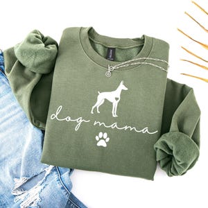 Doberman Dog Mama Sweatshirt | Dog Mom Sweatshirt | Doberman Lover Gift | Cute Doberman | Dog Mom Crewneck