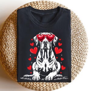Great Dane Dog Lover Tee | Great Dane Graphic Shirt | Great Dane Mom Gift | Great Dane Dog | Valentine Great Dane Dog Gifts