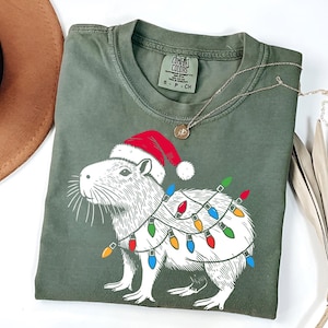 Christmas Capybara Shirt