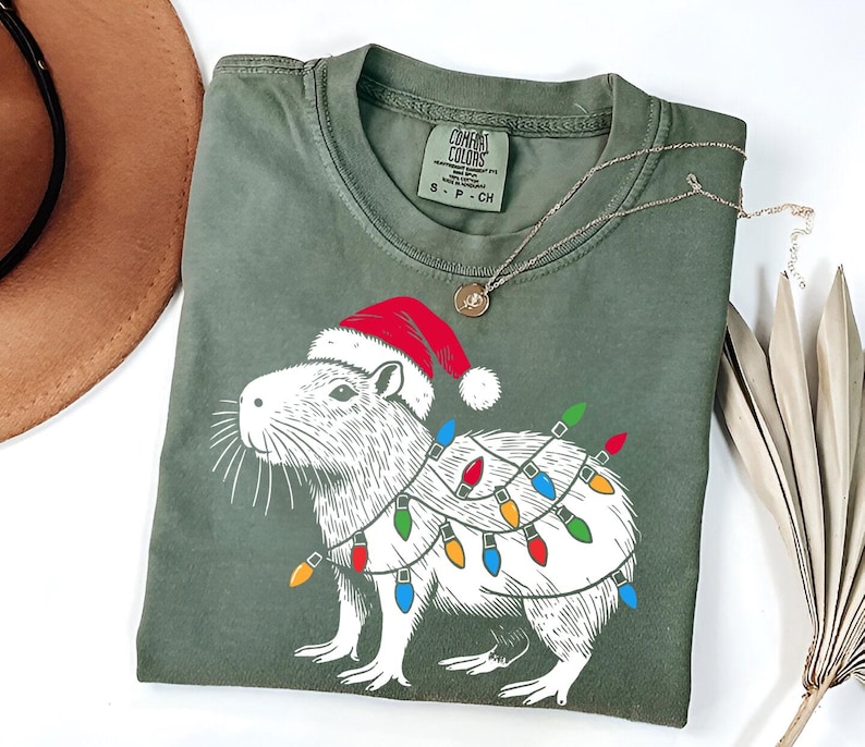 Christmas Capybara Shirt