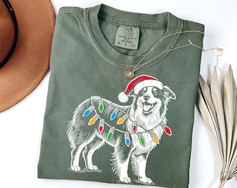 Australian Shepherd Christmas Shirt | Aussie Dog Mom Gift | Funny Xmas Dog T-Shirt | Australian Shepherd Lover Tee | Dog Owner Holiday Gift