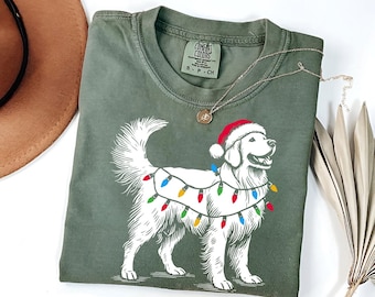 Festive Golden Retriever Christmas T-Shirt: Holiday Dog Lover Gift