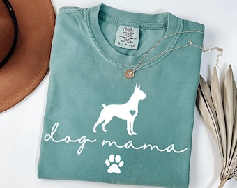 Comfort Colors Boston Terrier Dog Mama Shirt