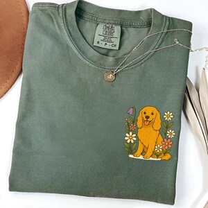 Floral Cocker Spaniel Shirt | Comfort Colors Spaniel Dog Shirt | Cocker Spaniel Mom Gift | Dog Lover Shirt | Cute Spaniel Owner Tee