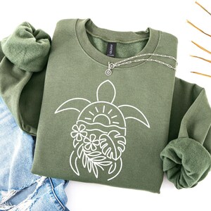 Sea Turtle Sweatshirt | Save the Turtle Sweatshirt | Ocean Lover Sweatshirt | Turtle Sweatshirt | Coastal Sweatshirt | Summer Sweatshirt