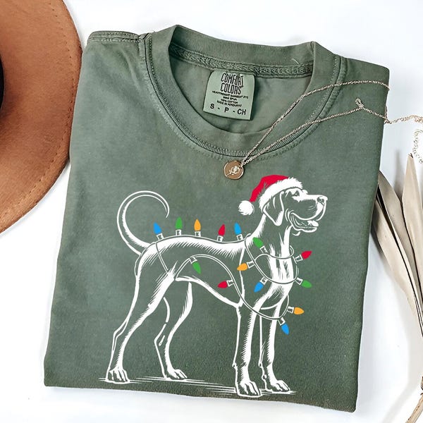 Festive Great Dane Christmas T-Shirt | Holiday Great Dane Tee | Great Dane Mom Xmas Gift | Great Dane Lover | Xmas Great Dane Gifts