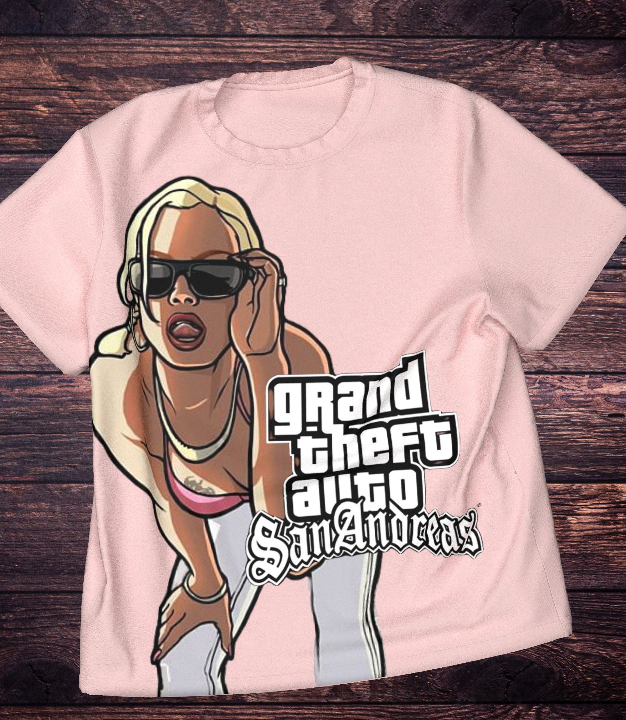 Grand Theft Auto T Shirt Novo Jogo GTA San Andreas Grand Theft