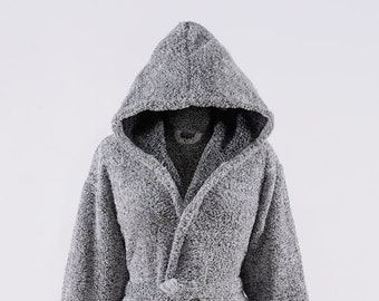 Luxurious Unisex Turkish Wellsoft Plush Hooded Dressing Gown