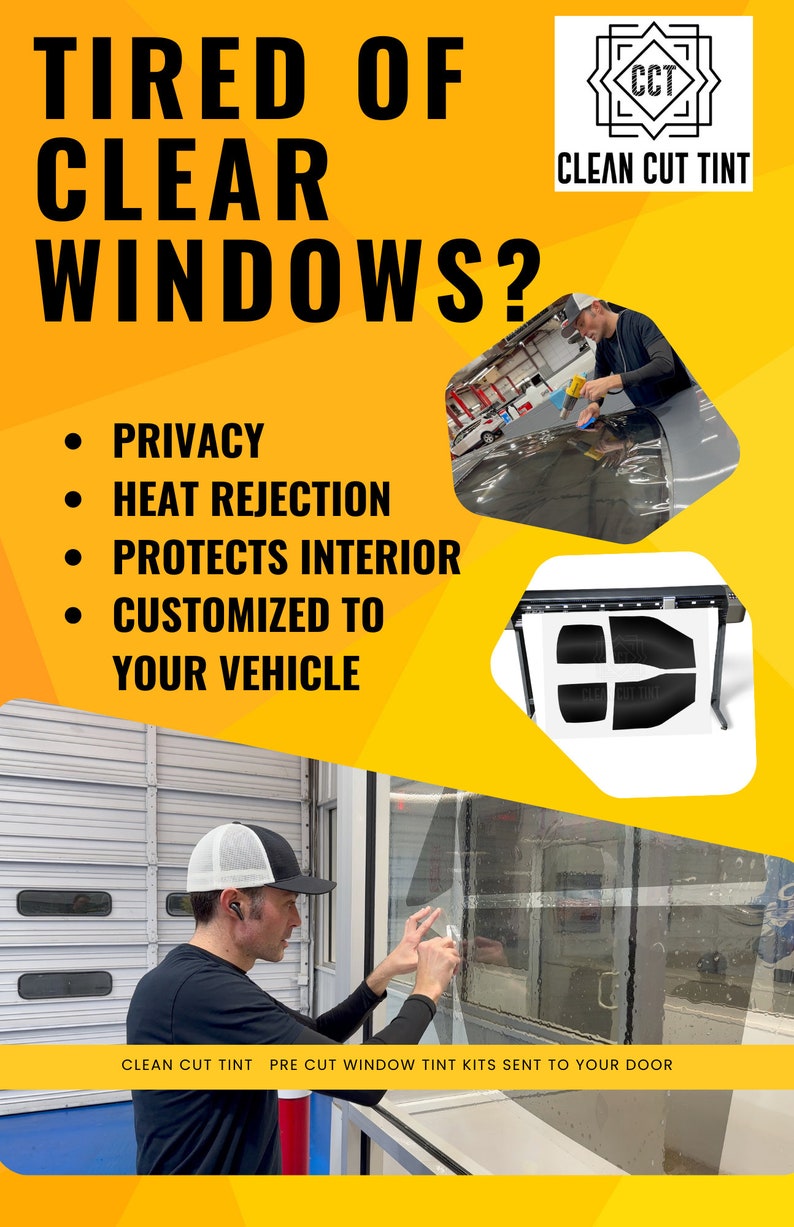 Precut Nano Ceramic Window Tint Kit Customized for Any Make and Model Professionally Recognized