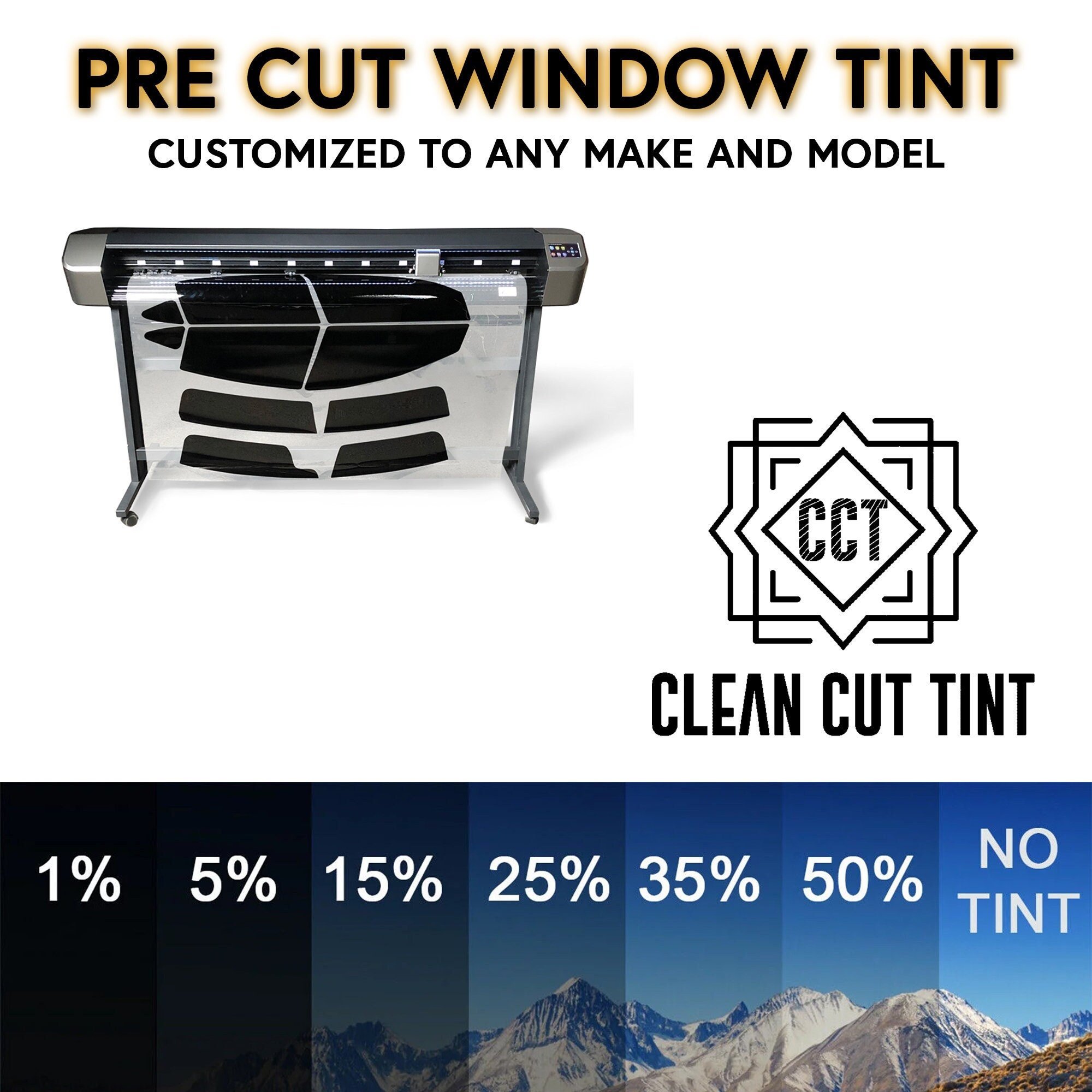 Precut Window Tint Kit Customized for Any Make and Model Professionally Recognized Film Supplier