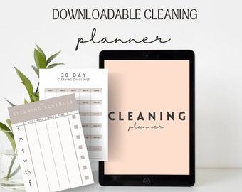 Putzplaner | Herunterladbarer Reinigungsplaner | Reinigung | Digitaler Planer | Digitaler Download | Reinigung Vorlage | Reinigungstabelle