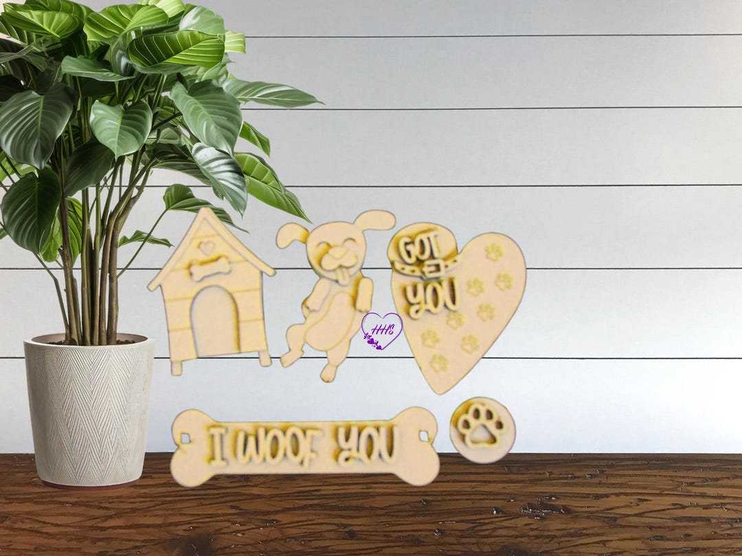 Unfinished MDF Woof You Insert - Etsy