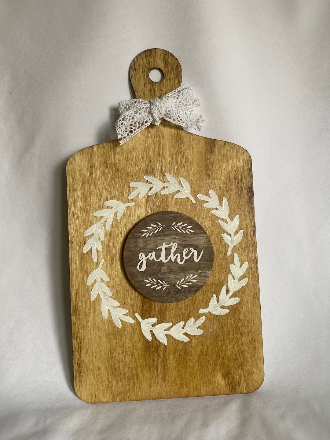 Handstained and Painted Wooden Cutting Board Decor Etsy