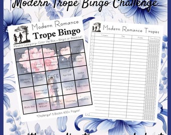 Modern Romance Reading Bingo Challenge – Romance Tropes Printable