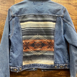 Women's Western Denim Jacket with Pendleton® Wool Inlay image 6