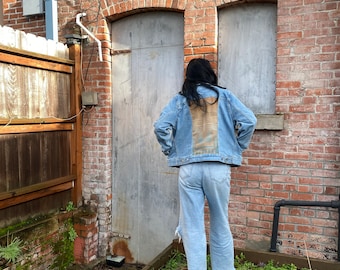 Women's Western Denim Levi's Jacket with Pendleton® Wool Inlay