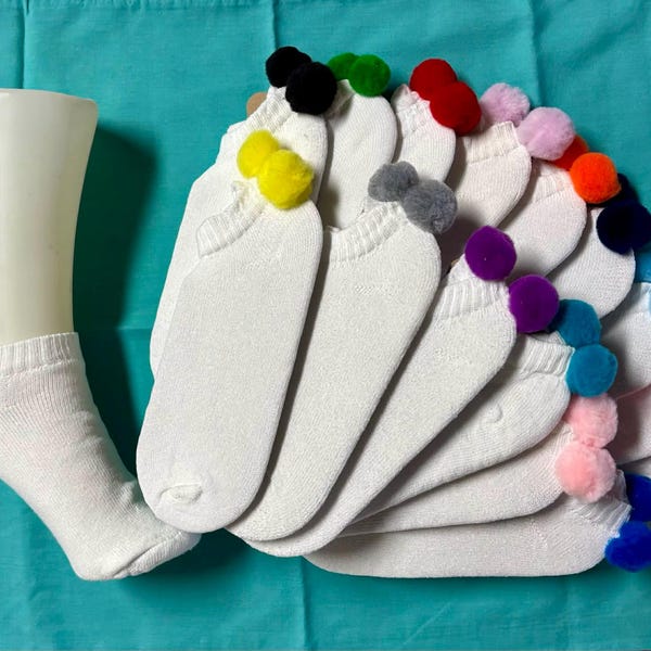 Lot de 10 paires de chaussettes basses en coton pour femmes
