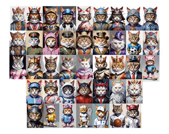Custom Cat Portrait Template – Trendy Pet Printable – Personalized Cat Wall Art – Modern Pet Poster – Digital Download – Pet Lover Gift