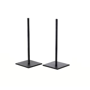 Set of 2 Metal Sculpture Bases 60x60x150mm Steel