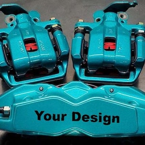 4-8 x Custom Your Design Brake Caliper Decals Vinyl Stickers