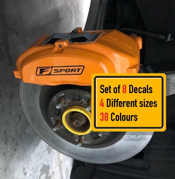 thumbnail image 2 of Add Some Custom Flair! 8-Pack Mercedes Benz Caliper Decals/Stickers – Glossy, Oracal Vinyl 2 of 6