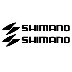 2 x Shimano with Logo Road or Mountain Bike Decals Vinyl Stickers