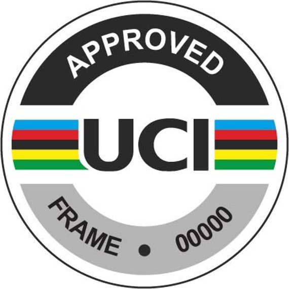 4 Custom UCI Approval Stickers – Road Or Mountain Bike Decals – Multiple Styles