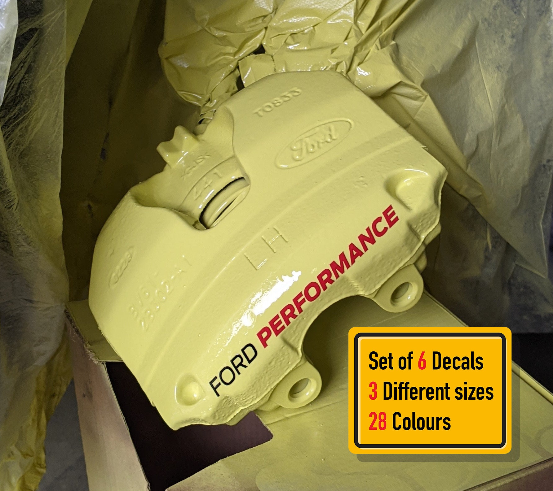 6 X Ford Performance Brake Caliper Vinyl Decals Sticker LETTERING ONLY Etsy