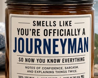 Funny Journeyman Gifts Blue Collar Gift for Him Men HVAC Electrician, Plumber, Welder Gift, Gifts for Apprentice Graduation Gift, Christmas