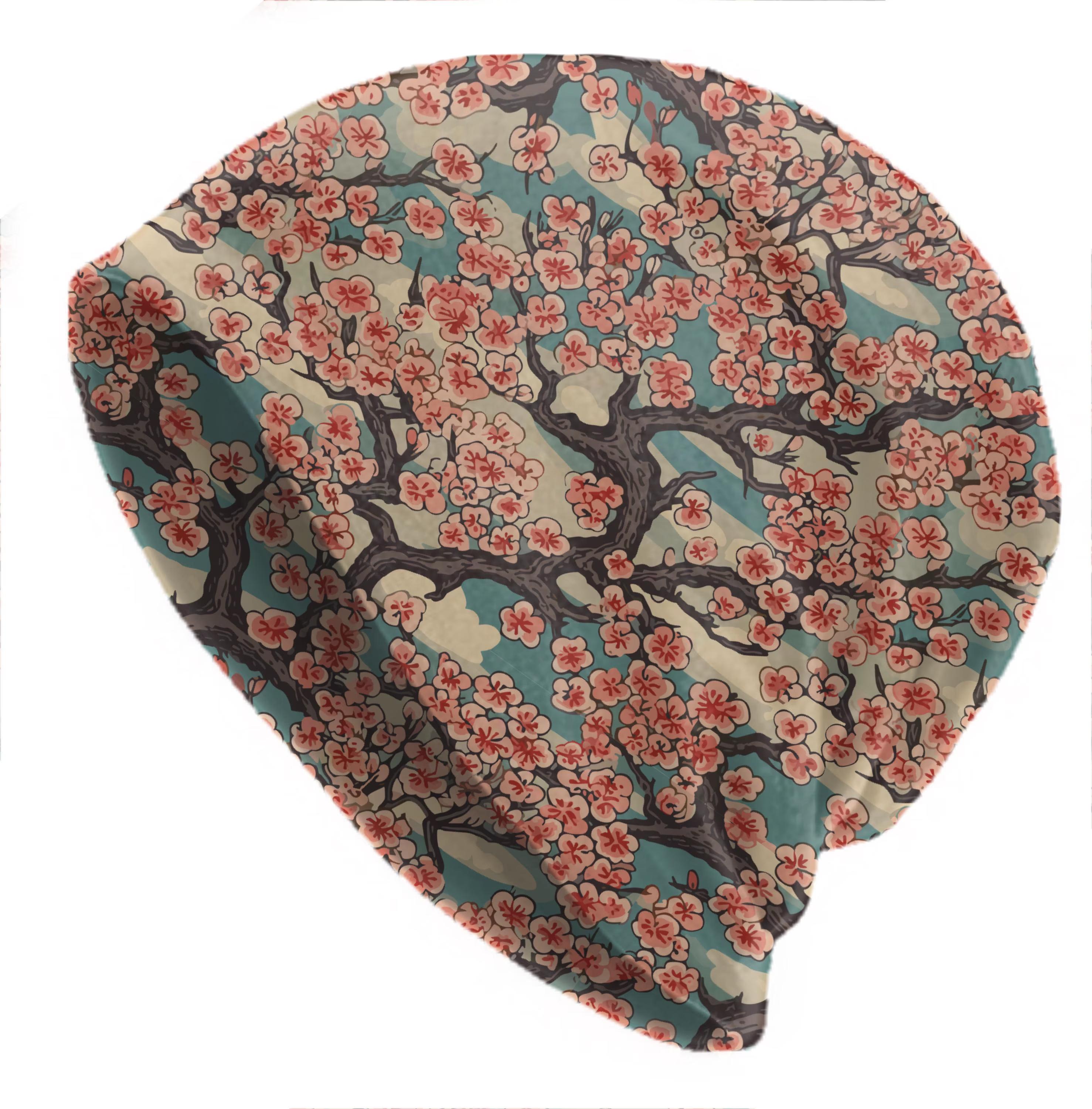 Japanese Cherry Blossom Hat Embroidered - Etsy display picture 1