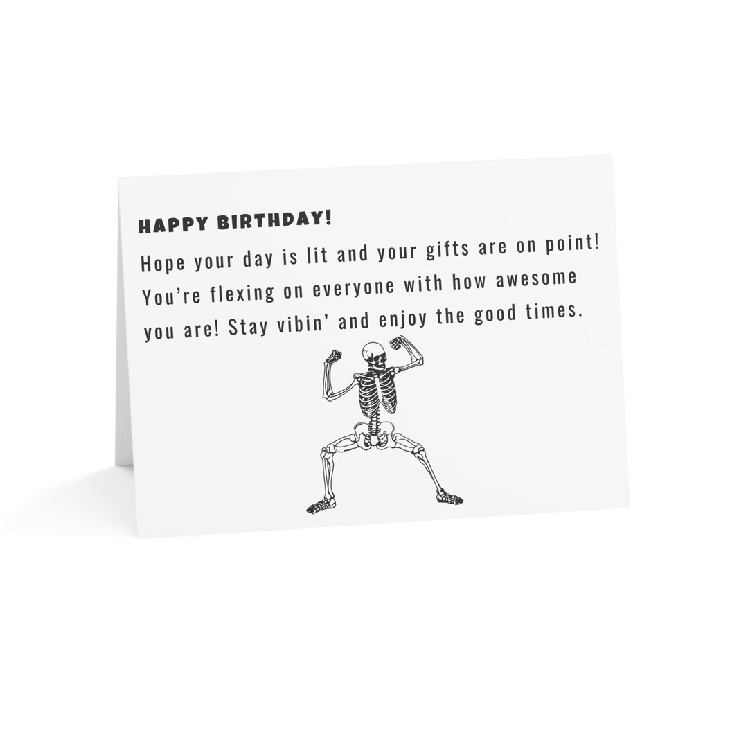 Birthday Card for Teen Slang Funny Card for Teenager Funny Slang ...
