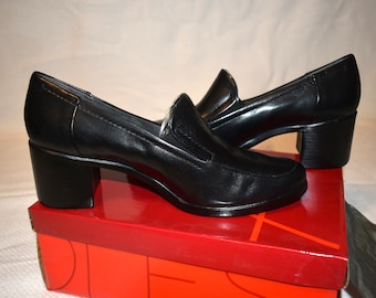 Arosoles Black leather loafers Size 11