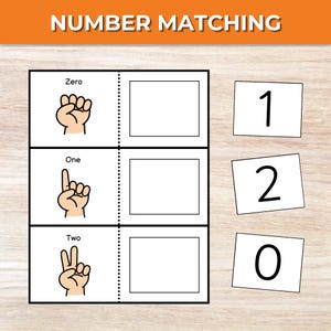 Jeu d'association pour compter les nombres à imprimer, activité d'association pour tout-petits, apprentissage préscolaire, matériel Montessori, ressource pour l'école à la maison